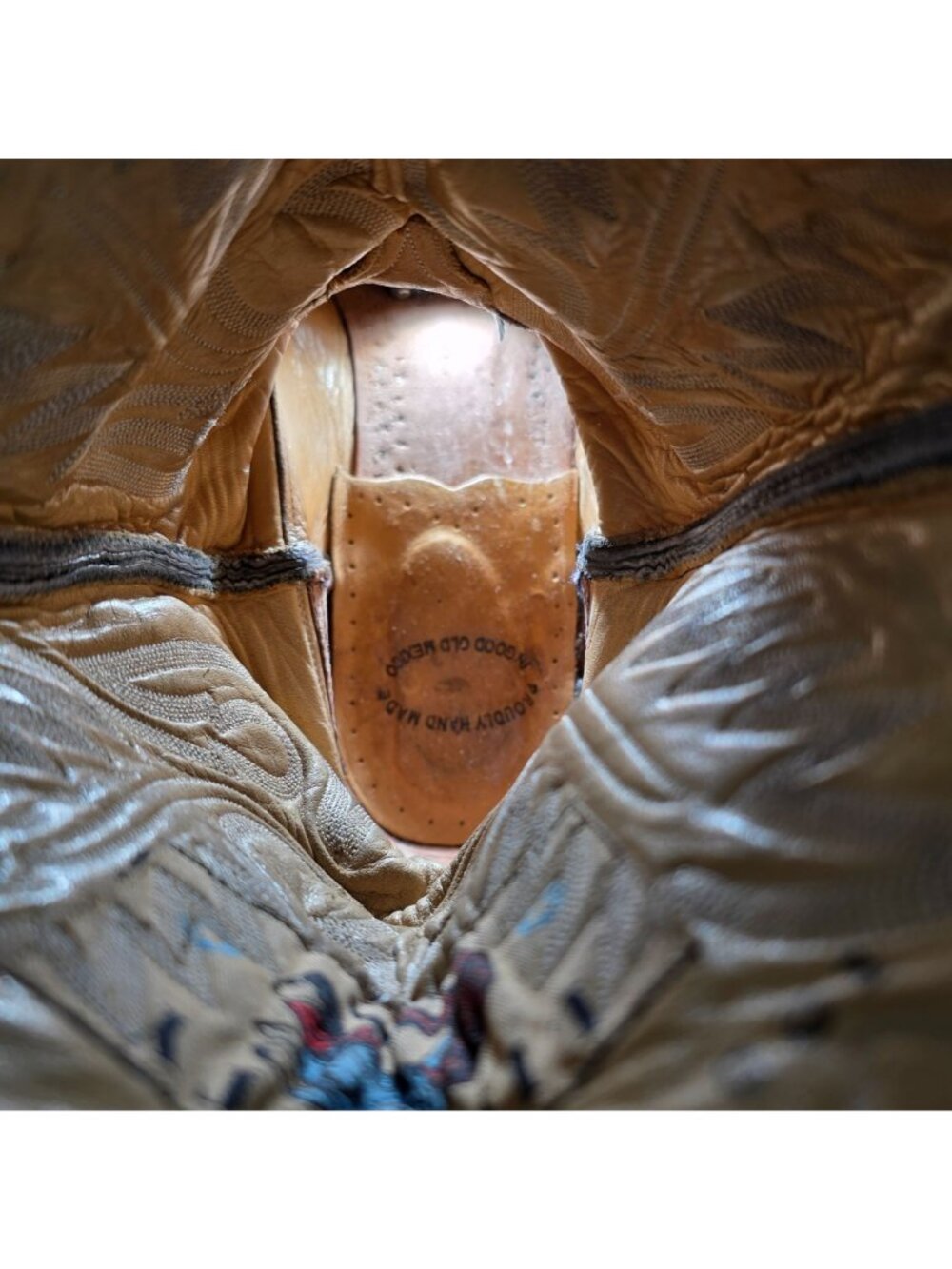 Liberty Boots Co Mens 12D Black Brown Leather Cowboy Western Biker Motorcycle - Picture 9 of 16